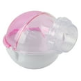 thumbnail image 2 of Pequeña Mascota Acrílica, Baño externo, Jaula de animales para Hámster, Conejillo de Indias, Bado Rosa, 2 of 7