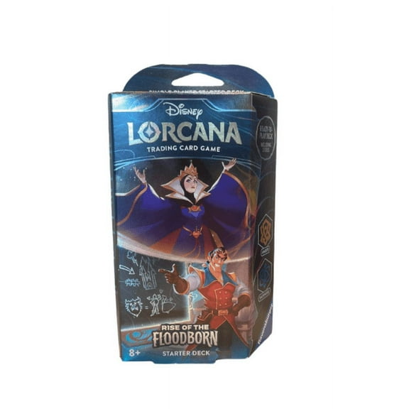 Disney Lorcana Rise Of The Floodborn Starter Deck: The Queen - Commanding Presence, Gaston - Intellectual Powerhouse