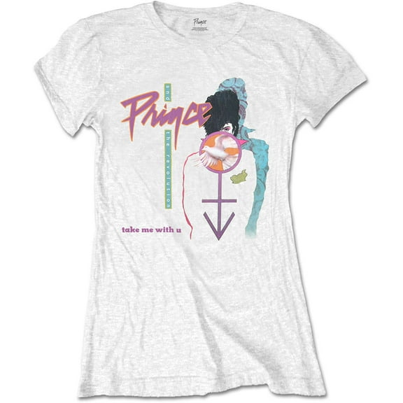 Prince Ladies T-Shirt: Take Me With U (Large)