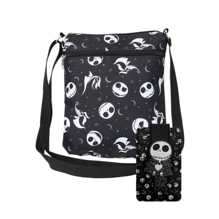 Women's Nightmare Before Christmas Passport Bag & Card Holder Wallet 2-Piece Set