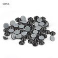 thumbnail image 1 of 50 piezas de 4 mm de diamante caliente, práctica ropa deslumbrante, accesorio de bricolaje, material de vidrio (negro), 1 of 9