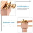thumbnail image 4 of 1 Set Wooden Embroidery Stand Cross Stitch Ring DIY Embroidery Frame Rack, 4 of 8