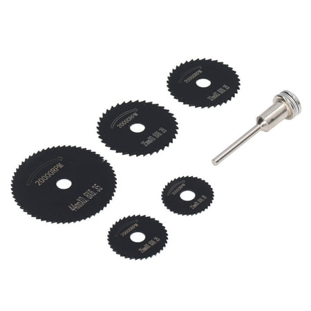 

Circular Saw Blade 6Pcs Cutting Saws Disc with 1/8in Rotating Tool Shaft for Metal