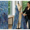 thumbnail image 5 of Soimoi Blue Cotton Cambric Fabric Multi Bow & Dots Decor Fabric Printed Yard 42 Inch Wide, 5 of 7