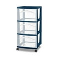 thumbnail image 1 of Sterilite 3 Drawer Cart Marine Blue, 1 of 2