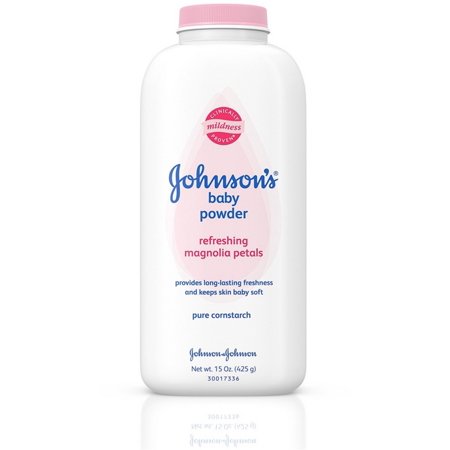 JOHNSON'S Baby Pure Cornstarch Powder, Refreshing Magnolia Petals 15 oz