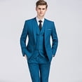 thumbnail image 4 of YAOLAN Men's Formal Suits 3 Pieces Single Breated 2 Buttons Blazer Vest Pant Set USA Size, 4 of 5