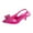 Hot Pink, variant on Slingback Rhinestone Bow Heels for Women Closed Pointed Toe Kitten Pumps Slip On Stilettos Wedding Bride Dress Shoes Hot Pink Women Sandal