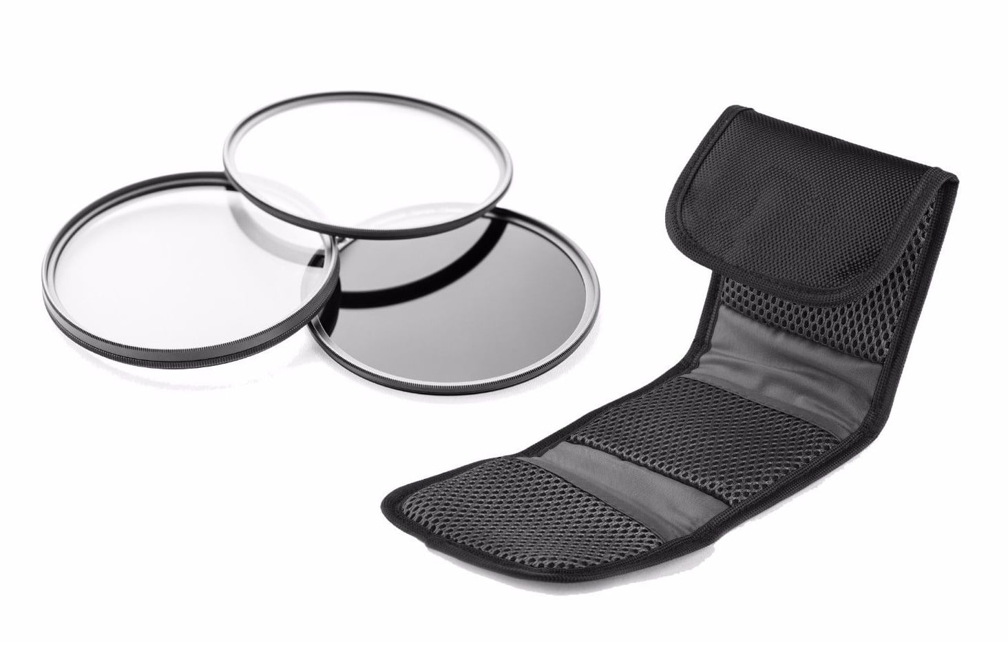 Canon EOS 5DS/5DS R High Grade Multi-Coated, Multi-Threaded, 3 Piece Lens  Filter Kit (72mm) Made By Optics + Nw Direct Microfiber Cleaning Cloth.