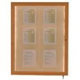 thumbnail image 7 of Aarco Products  Inc. LWL3624O Indoor/Outdoor LED Lighted Display Case with Oak Wood-Look Finish. Posting Surface is Neutral Burlap Weave Vinyl. 36 in.Hx24 in.W. One Door., 7 of 7