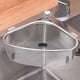 thumbnail image 4 of Estante de cocina de acero inoxidable, escurridor, colador de fregadero multifunción triangular, 4 of 9