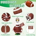 thumbnail image 3 of Guvpev 3-Piece Football Game Day Goose Outfit - Sports Themed Statue Clothes with Helmet and Game Day Flag - Festive Outdoor Porch & Lawn Decor for 23" Cement or Plastic Geese, 3 of 7