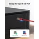 thumbnail image 4 of Cable de impresora CableCreation USB B a USB C (3,05 m), color rojo, 4 of 7