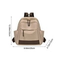thumbnail image 7 of Bxaolu Trendy Backpack Purse for Women and Ladies Shoulder Travel Daypacks Bags (Beige), 7 of 7