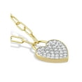 thumbnail image 3 of Everly Women's 1.12CT TGW Created White Sapphire Sterling Silver Pendant, 3 of 5
