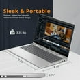 thumbnail image 6 of HP Envy x360 2-in-1 14" FHD Touchscreen Laptop, Intel Core i7-1355U, 16GB RAM, 2TB SSD, Backlit KB, 5MP Camera, Fingerprint Reader, Intel Iris Xe Graphics, Wi-Fi 6E, Win 11, Silver, 32GB USB Card, 6 of 7