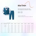 thumbnail image 7 of iiniim Little Boys Baby Gentleman Suit Pointed Hem Vest Bowtie Wedding Party Long Sleeves Shirt Pants Clothing Set Grey 2-3, 7 of 7