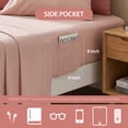 thumbnail image 4 of Regency Heights Crushed Velvet Comforter Set, 6 Piece Bed in a Bag with Comforter, Sheets, Pillowcases & Sham, Plush Soft All Season Bedding Set, Twin/Twin XL, Blush, 4 of 9