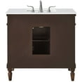 thumbnail image 3 of Elegant Kitchen and Bath 36 inch Single Bathroom vanity in Antique White, 3 of 7