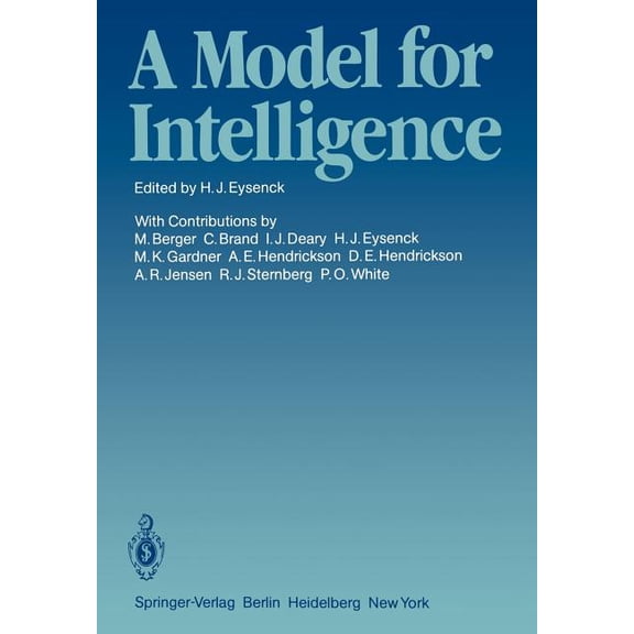 A Model for Intelligence, (Paperback)