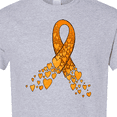 thumbnail image 4 of Inktastic Leukemia Awareness with Orange Ribbon Made of Hearts T-Shirt, 4 of 5