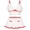 White, variant on Womens Lingerie Set Floral Lace Bra Mini Skirt Mesh Bow Babydoll High Waist Outfits 2 Piece Black S for Valentine's Day Birthday Gifts