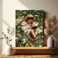 thumbnail image 6 of Girl Reading Meadow Cottagecore Canvas Print, Book Lover Nature Inspired Cozy Home Wall Decor Art, 6 of 8