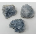 thumbnail image 2 of Set of 3 "B" Grade Mini Blue Celestite Cluster Geodes Crystal Quartz Specimen, 2 of 5