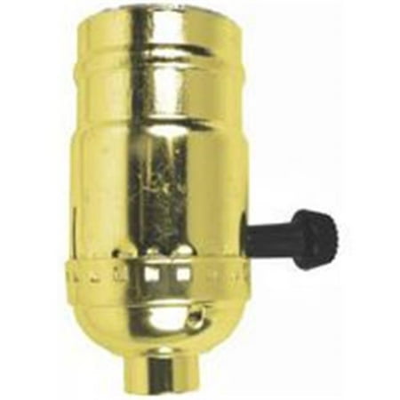 Socket Turn Knob 3 Way Brass 60409