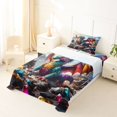 thumbnail image 5 of Homewish Wild Dragon Twin Sheets,Magical Animal Bedding,Gray,3-Piece,1 Fitted Sheet and 1 Pillowcase, 5 of 6