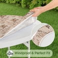 thumbnail image 5 of Pioneer Flower Floral Print Pattern Round Fitted Tablecloth with Elastic Edge,Dining Table Cover Waterproof,Outdoor Round Tablecloth for Camping,Dining,Indoor and Outdoor, 5 of 7