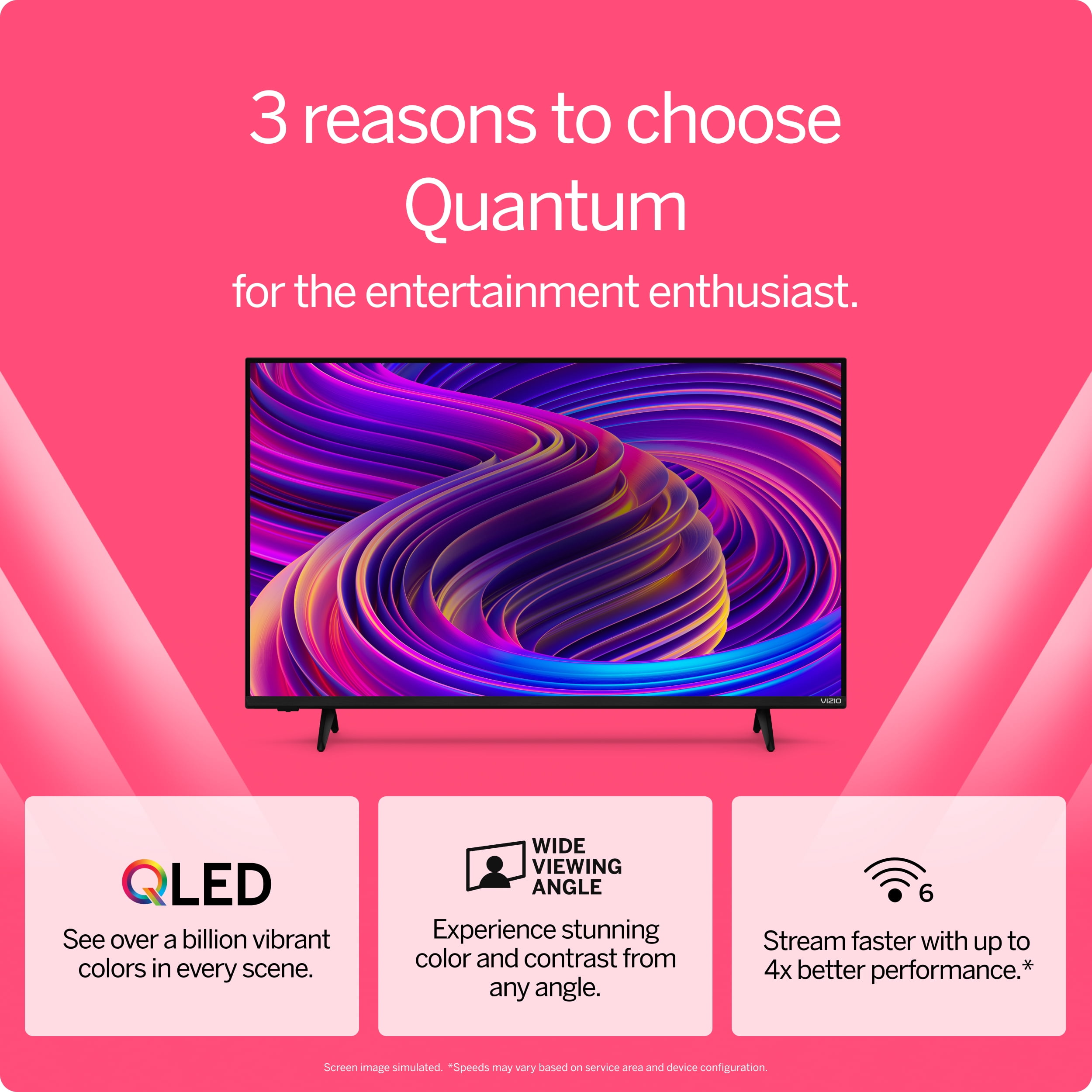 VIZIO 65" Class Quantum 4K QLED HDR Smart TV VQD65M-08