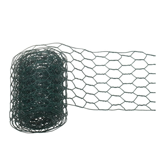 Chicken Wire, 4 x 118 Inch Iron Mesh Netting Floral Wire Plant Cage, Green