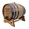 thumbnail image 3 of Personalized - Custom American White Oak Aging Barrel - (2 Liters, Black Hoops), 3 of 5
