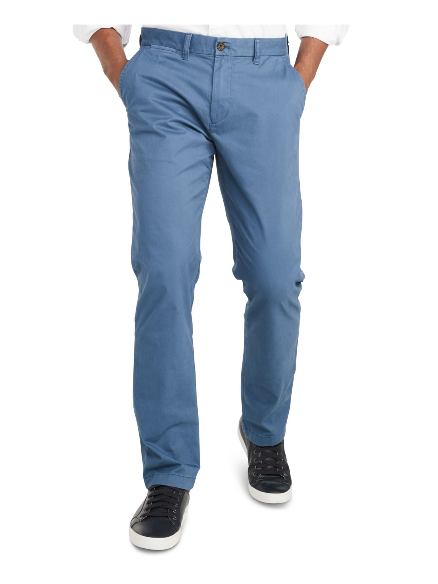 Citroen bedrijf Ontvangende machine TOMMY HILFIGER Mens Blue Straight Leg, Slim Fit Chino Pants W36/ L32 -  Walmart.com