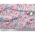 thumbnail image 2 of Soimoi Polyester Crepe Fabric Lipstick,Perfume Bottle & Dress Fashion Print Fabric by Yard 52 Inch Wide, 2 of 3