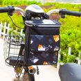 thumbnail image 3 of Sportteer Bicycle Hanging Bag Bike Frame Bag Bike Handlebar Waterproof Large Capacity Cartoon Pattern Zipper Closure Double Layer Front Bag, 3 of 7