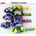 thumbnail image 4 of Motorcycle Riding Cross-country Goggles Outdoor Glasses Set with Transparent Lens and Tearable Film, 4 of 5