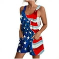 thumbnail image 3 of QATAINLAV Wide Leg Jumpsuits for Women American Flag Bib Rompers Casual Sleeveless Strap One Piece Pants 2024 4th of July Festival Outfits Blue XXXL Ofertas Relampago de Hoy, 3 of 6