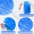 thumbnail image 3 of 15Pack Plastic PomPoms,QZS Blue Potable Cheer PomPoms for Sporting Events,Reusable Plastice Accessories for Basketball Pep Rally, 3 of 6