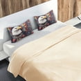 thumbnail image 5 of Yayeee Pillowcase King Size Set of 2 Satin Wrinkle Resistant Pillow Case, Brown Abstract Eagle, 5 of 8