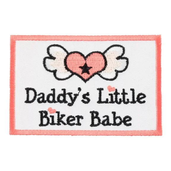 Daddy's Little Biker Babe Patch, Kids Patches