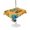 Orange, variant on Outdoor Tablecloth with Umbrella Hole for Patio/Picnic/Party/Camping, Blue Yellow Cartoon Truck Waterproof Table Cloth Round Cover Washable, Cute Engineering Vehicle (Dia 60")