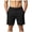 Black, variant on Zshosam Mens Workout Shorts Big and Tall Men's Linen Casual Short Drawstring Summer Beach Shorts (Navy,30)