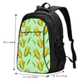 thumbnail image 4 of Yiaed Corn 7 Print Laptop Backpack,Business Travel Durable Laptops Backpack with USB Charging Port,Water Resistant College Computer Bag, 4 of 5