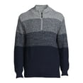 thumbnail image 5 of Tribekka 44 Men's Gradient Mock Neck Quarter Zip Sweater with Long Sleeves, Sizes S-2XL, 5 of 5