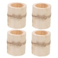 thumbnail image 6 of LULULION Votive Candles Holders Rustic Design Wood Candle Holder 4Pcs, 6 of 8