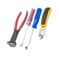 thumbnail image 1 of 4 Uds herramienta quitagrapas para tapicería, extractor de , sujetador plano con alicates extractores de clavos para caja de madera de pared,, 1 of 8