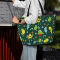 thumbnail image 4 of Wukai Sport Monster Print Zipper Bag,large Beach Tote Bag,Waterproof Sandproof Bag,Grocery and Picnic Tote Travel Bag, 4 of 5