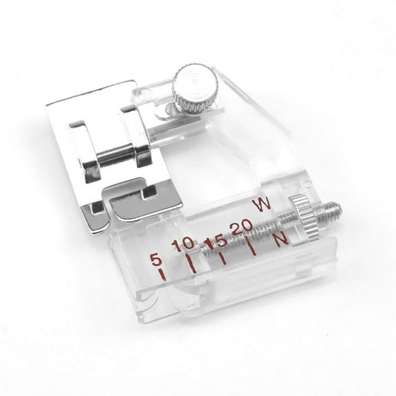 6290 Adjustable Tap Bias Binder Foot for All Low Shank Snap-On Singer, Brother, Babylock, Euro-Pro, Janome, Kenmore,Juki,Elna